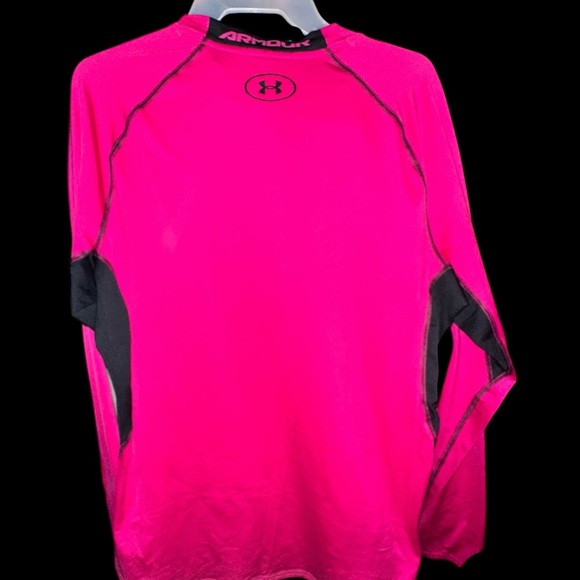 Under Armour Men's Pink and Black Compression Shirt size XXL - Picture 2 of 5